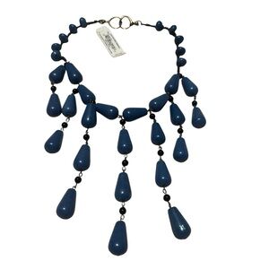 Elegant Blue Teardrop Necklace